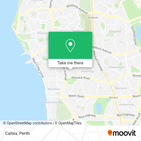 Caltex map