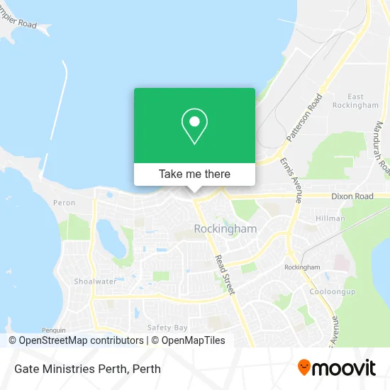 Mapa Gate Ministries Perth