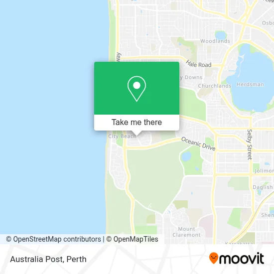 Mapa Australia Post