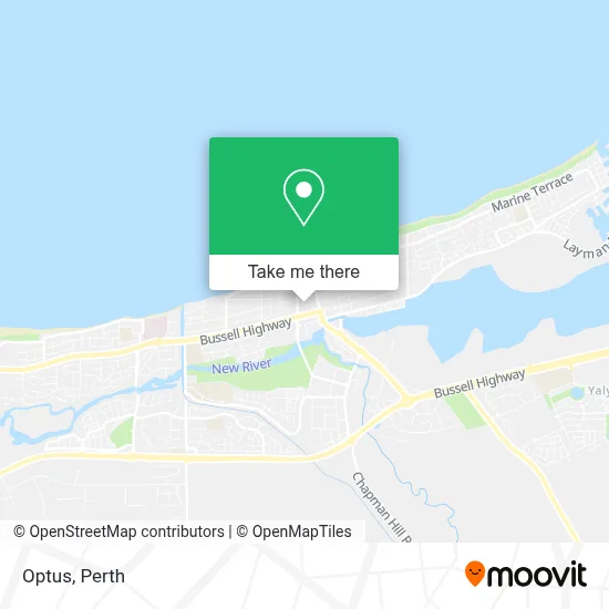 Mapa Optus