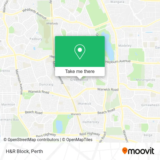 Mapa H&R Block