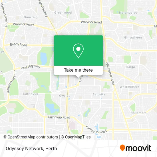 Mapa Odyssey Network