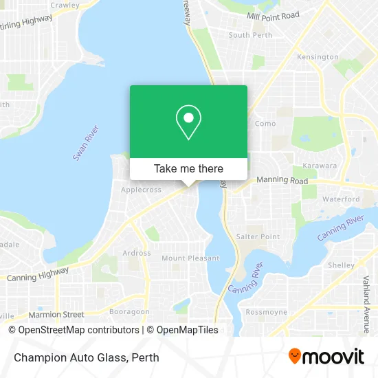 Mapa Champion Auto Glass