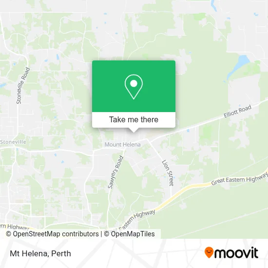 Mapa Mt Helena