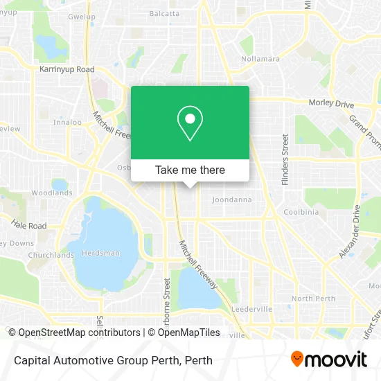 Capital Automotive Group Perth map