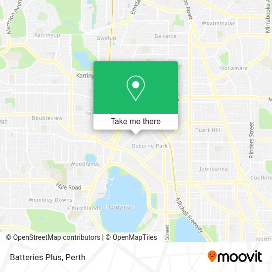 Mapa Batteries Plus
