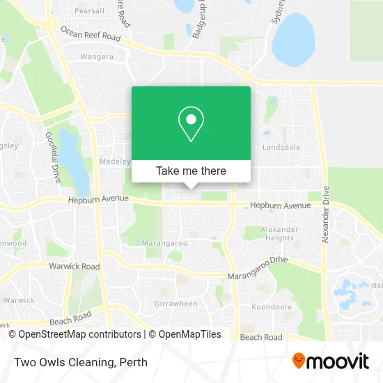 Mapa Two Owls Cleaning