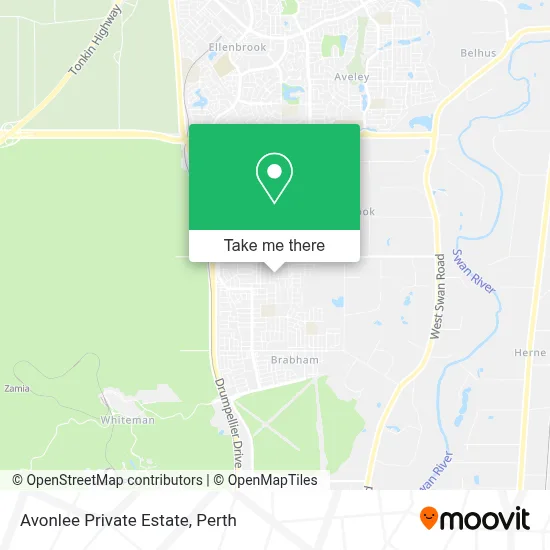 Mapa Avonlee Private Estate