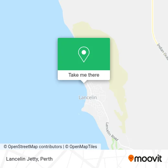 Mapa Lancelin Jetty
