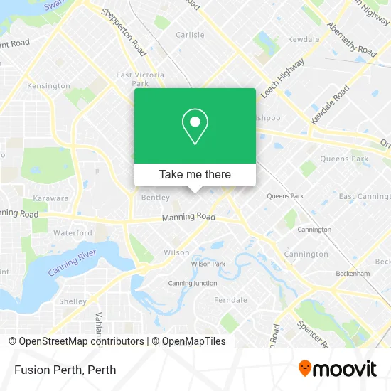 Mapa Fusion Perth