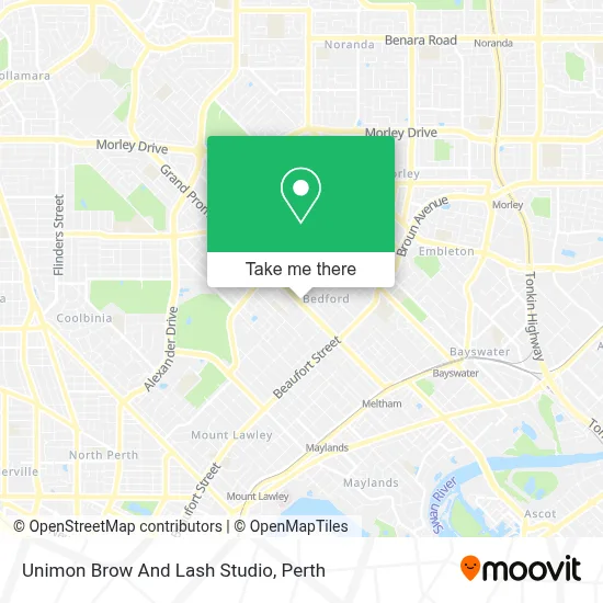 Mapa Unimon Brow And Lash Studio