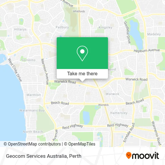 Mapa Geocom Services Australia