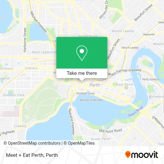 Mapa Meet + Eat Perth