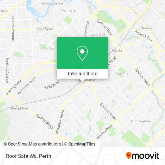 Mapa Roof Safe Wa