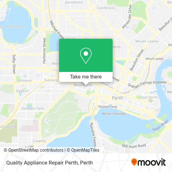 Mapa Quality Appliance Repair Perth