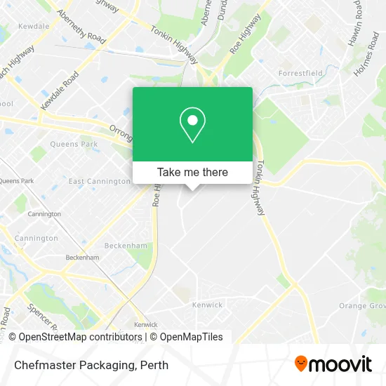 Chefmaster Packaging map
