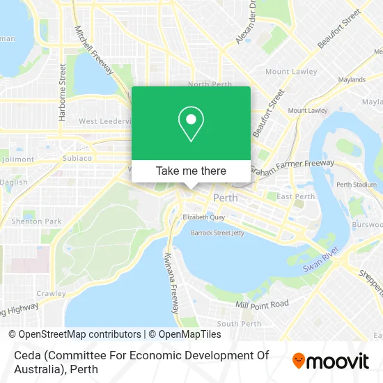 Ceda (Committee For Economic Development Of Australia) map