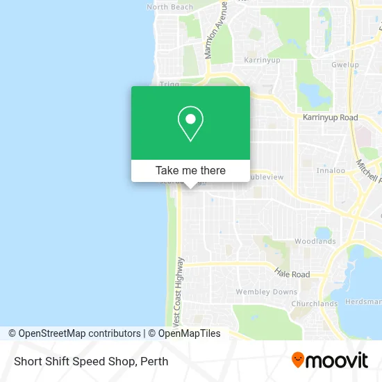 Mapa Short Shift Speed Shop