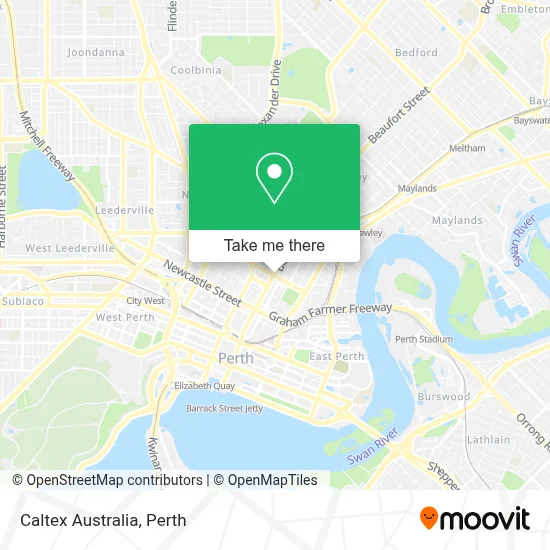 Mapa Caltex Australia