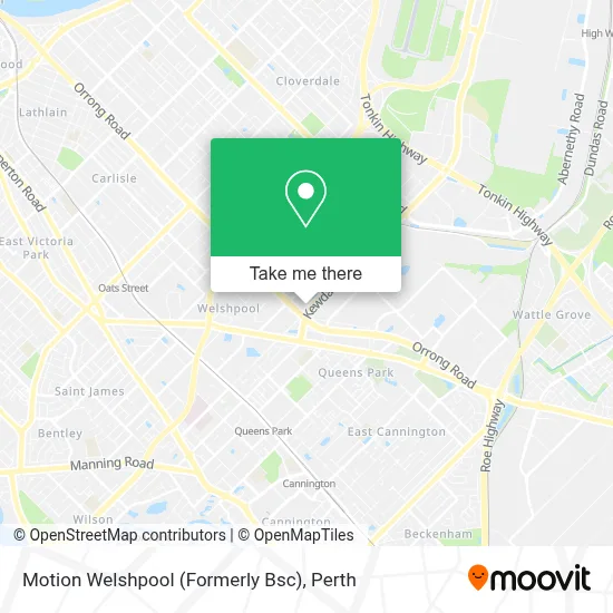 Mapa Motion Welshpool (Formerly Bsc)