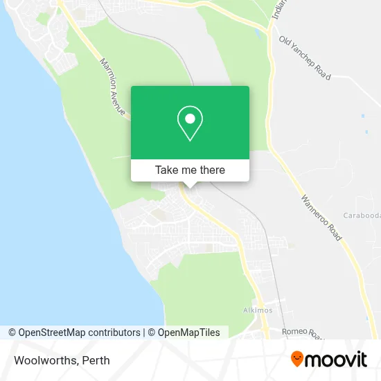 Mapa Woolworths