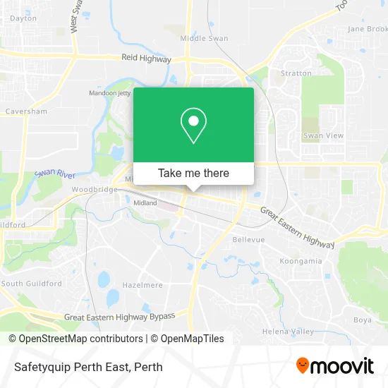 Mapa Safetyquip Perth East