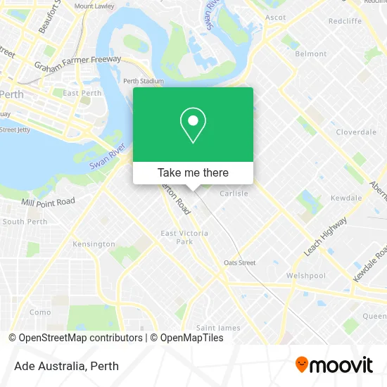 Mapa Ade Australia