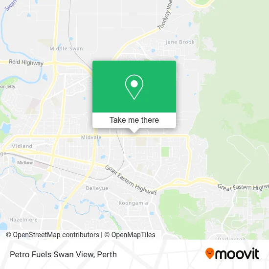 Mapa Petro Fuels Swan View
