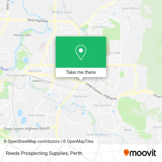 Mapa Reeds Prospecting Supplies