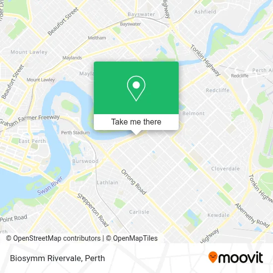 Mapa Biosymm Rivervale
