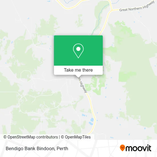 Mapa Bendigo Bank Bindoon