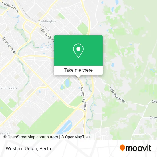Mapa Western Union