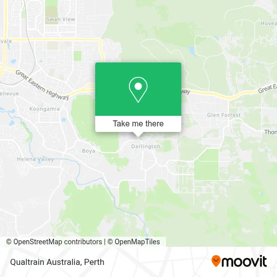 Mapa Qualtrain Australia