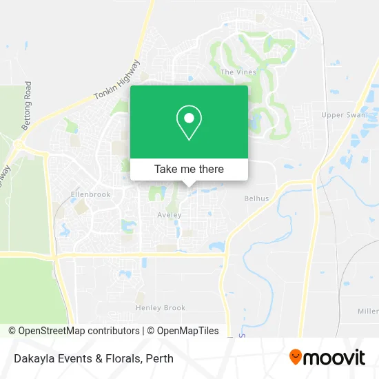 Mapa Dakayla Events & Florals