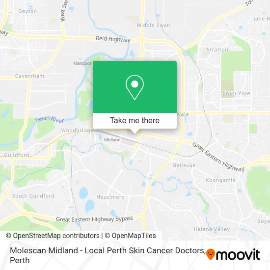 Mapa Molescan Midland - Local Perth Skin Cancer Doctors
