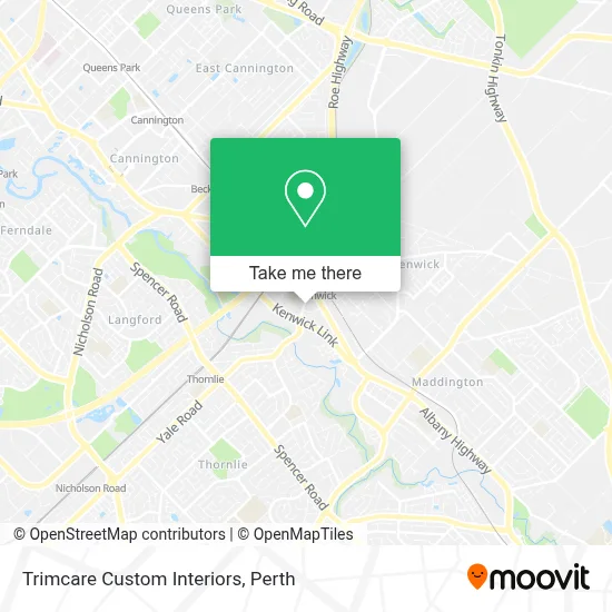 Mapa Trimcare Custom Interiors