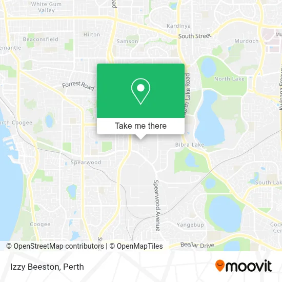 Mapa Izzy Beeston