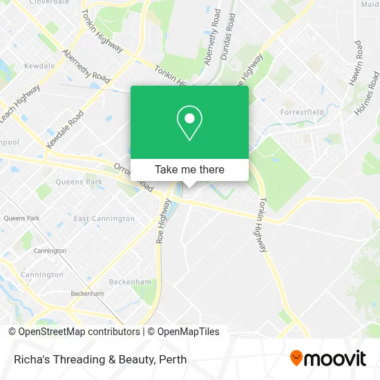Mapa Richa's Threading & Beauty