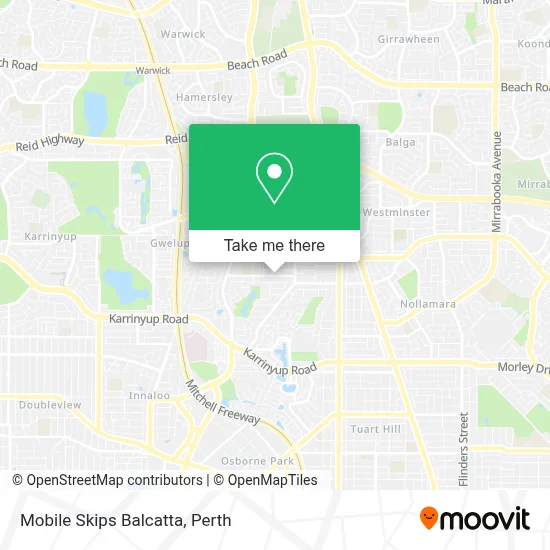 Mapa Mobile Skips Balcatta