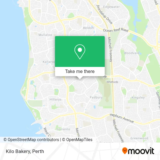 Mapa Kilo Bakery