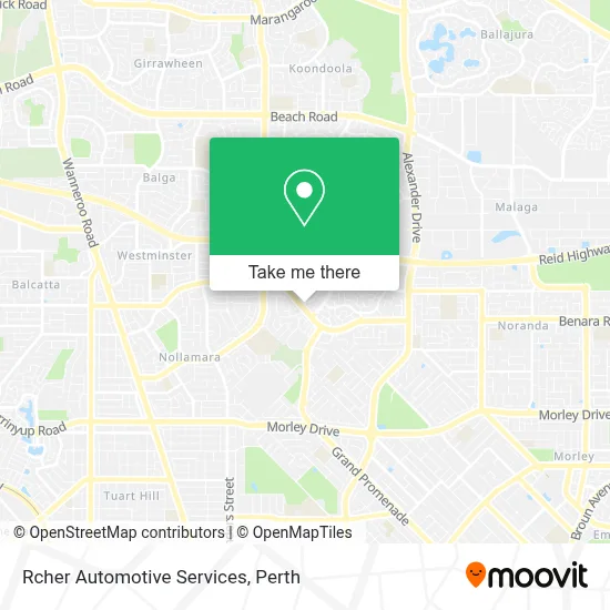 Mapa Rcher Automotive Services