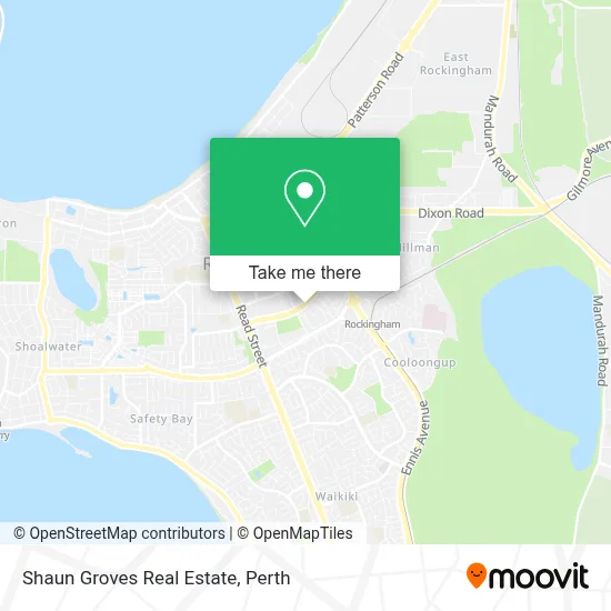 Mapa Shaun Groves Real Estate