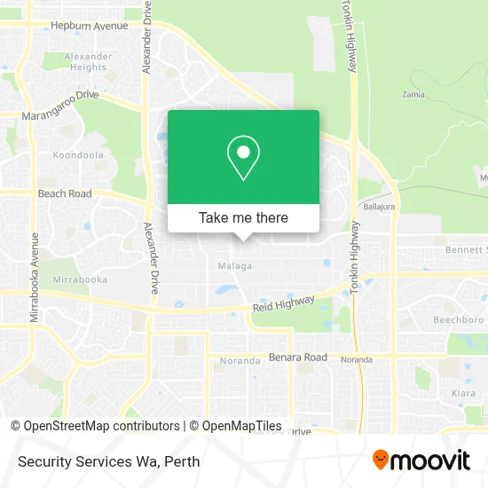 Mapa Security Services Wa