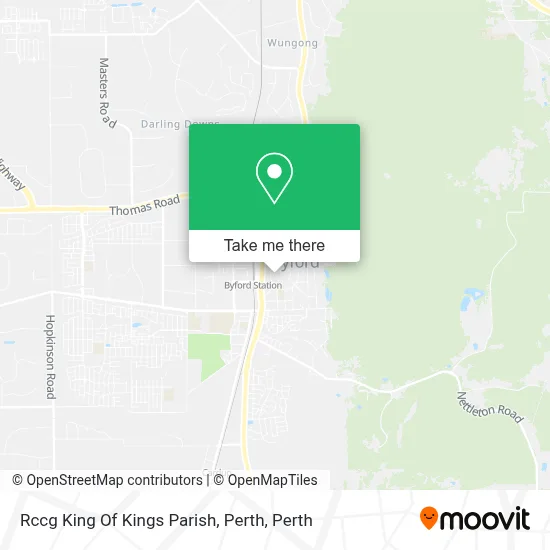 Mapa Rccg King Of Kings Parish, Perth