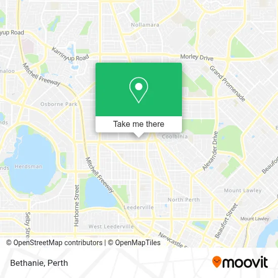 Mapa Bethanie