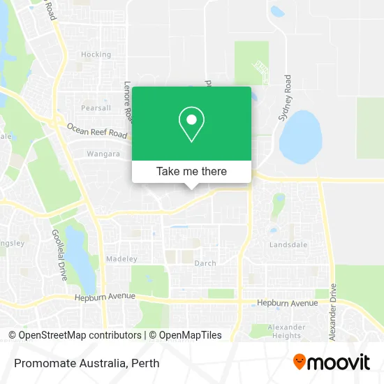 Mapa Promomate Australia