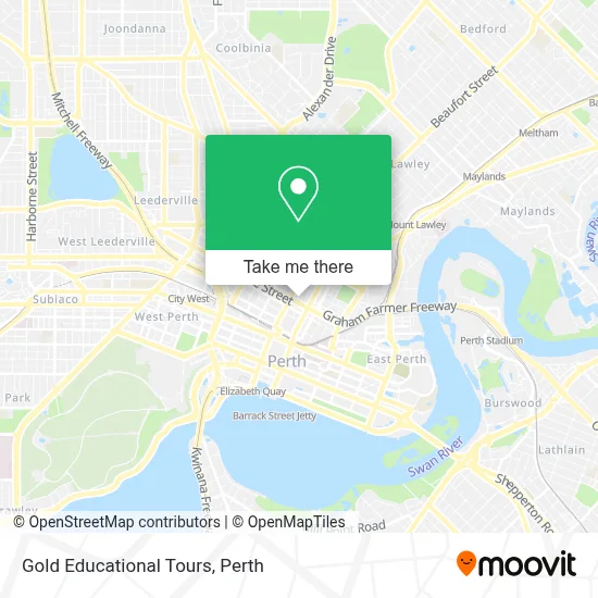 Mapa Gold Educational Tours