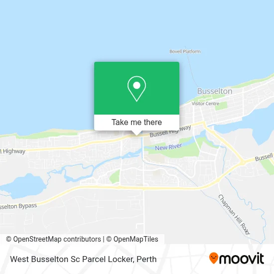 Mapa West Busselton Sc Parcel Locker