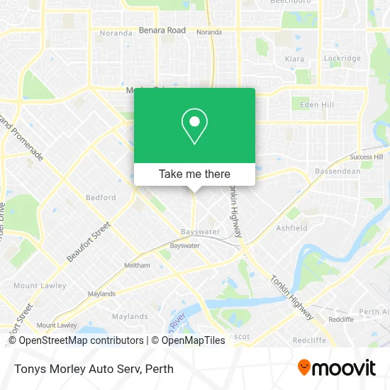 Mapa Tonys Morley Auto Serv