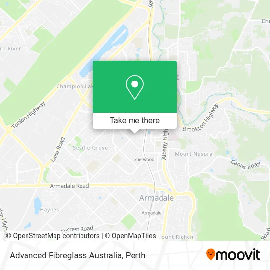 Mapa Advanced Fibreglass Australia